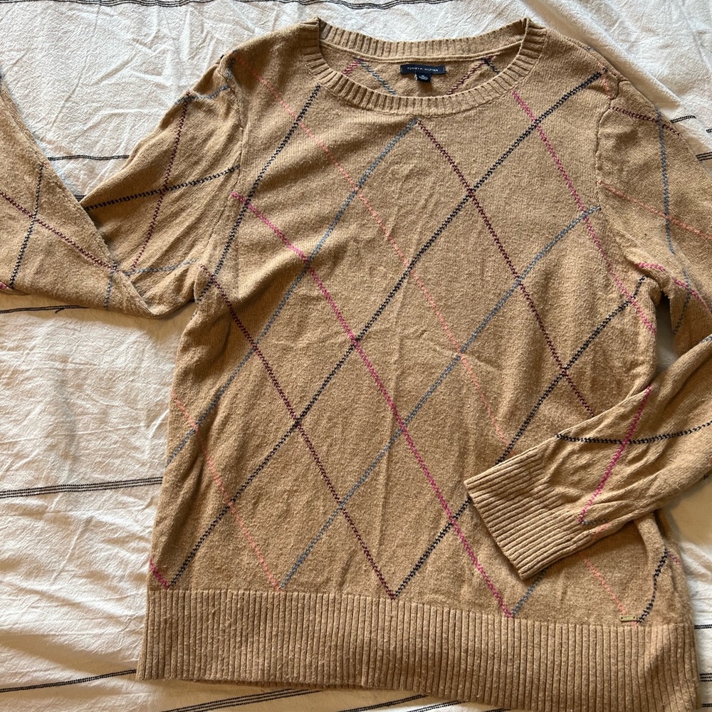 Tommy Hillfiger Camel-Toned Pullover Sweater XL